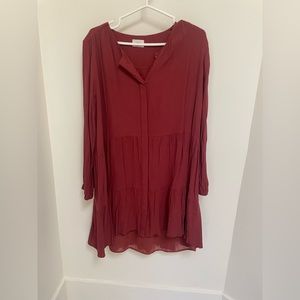 Aritzia Wilfred red dress